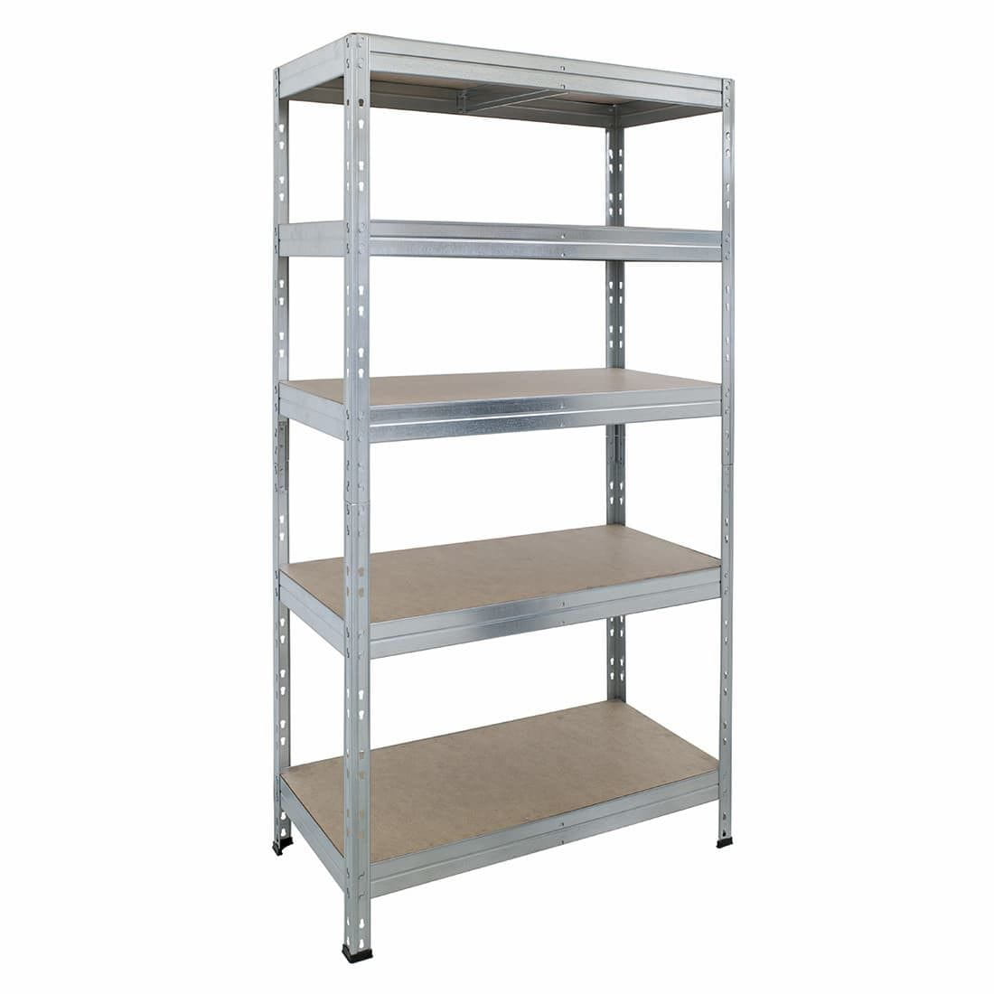 Regał Metalowy Magazynowy Garażowy 180x90x60 Ocynk Bezśrubowy - 1250kg