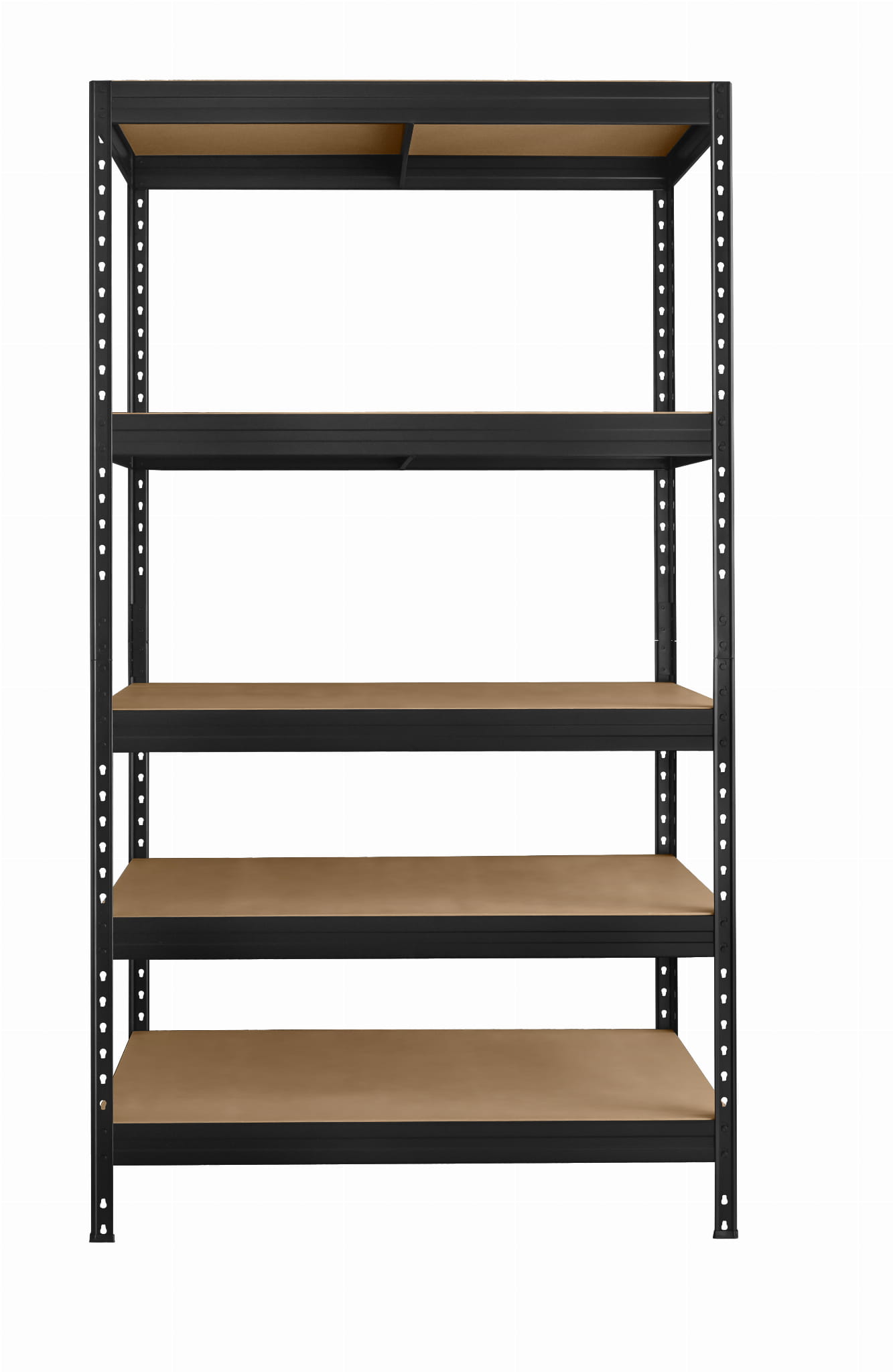 Regał Metalowy Magazynowy Garażowy 180x90x60 Czarny Bezśrubowy - 1250kg